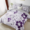Davulos 7pcs Floral Comforter Set - Hypoallergenic Microfiber Cover, Plush Polyester Fill, Machine Washable, Stain-Resistant, All-Season Bedding, Queen/King Size