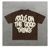 Hip Hop Pattern Printed T-shirt Large Profile Gothic Top