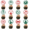 12 PCs A Set Christmas Party Decoration Cake Paper Cups Inserts
