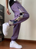 Men's Stylish Comfy Bears Embroidery Pattern Pants With Pockets, Casual Breathable Drawstring Loose Joggers For Outdoor Activities