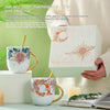White Porcelain Water Cup Creative Sun Moon Couple's Cups