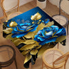 Festive Flowers Tablecloth: 1 Pc. 140cm/55in x 90cm/35in - 220cm/86.6in x 140cm/55in - 5 Sizes Available - Waterproof and Oil-Resistant - Perfect for Holiday Parties and Kitchen Decor