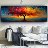 Extra-Large Tree of Life Canvas Print - Homeowners, Interior Designers, Art Enthusiasts - Landscape, Canvas - Suitable for Living Room, Bedroom, Bathroom