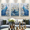 3pcs, Vintage Peacock Wall Canvas - Elegant Living Room Decor for Home Decorating - 15.7x23.6in/40cmx60cm