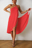 Women's Solid Color Sexy Beach Suspenders Jumpsuit Short Skirt
