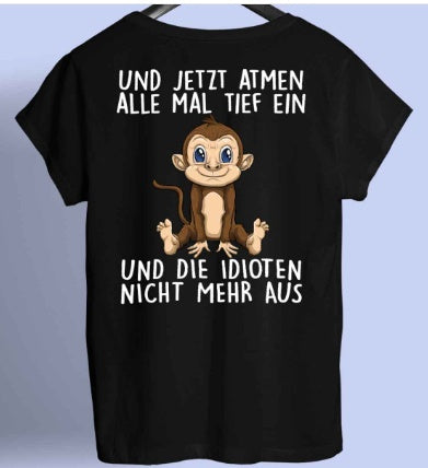 Fashion Suction Monkey Shirt Back Printing