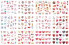 Nail Art Large Watermark Stickers Beach Tropical Rainforest Love Abstract Stickers Wholesale BN1957-2376