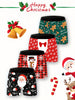 4pcs Men's Christmas Boxer Briefs - Festive Santa, Snowman & Gingerbread Print | Comfortable, Stretchy & Breathable | Perfect Holiday Gift