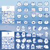 Hand Account Waterproof Sticker Water Cup Decoration Small Pattern Cartoon Girl