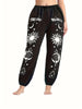 Mushroom Print Elastic Waist Joggers, Casual Sporty Sweatpants For Fall & Winter, Women's Clothing