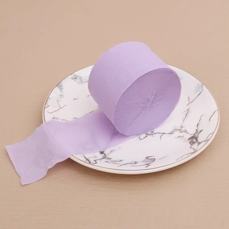 Colored Creped Paper Latte Art Ribbon Birthday Party Wedding Kindergarten Background Wall Decorations Arrangement