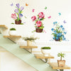 Creative Wall Decorations Plants Potted Wall Stickers