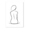 Creative Line Art Character Living Room Decoration Painting Simple Modern Frameless