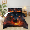 3pcs Dragon Themed Comforter Set, Anime Dragon Bedding Set (1 Bed Comforter + 2 Pillow Cases), Four Seasons Comforter, Soft Comfortable And Breathable Printed Bedding For Home Dorm Decoration