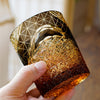 Hand Carved Crystal Glass Cups