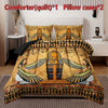 3PCS Egyptian Art Comforter Set 1 Quilted Comforter + 2 Pillow Cases - Breathable Soft Polyester Filling And Cover, Classic Print