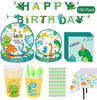 Dinosaur Children's Paper Plate Paper Cup Arrangement Props Party Decoration Tableware Set