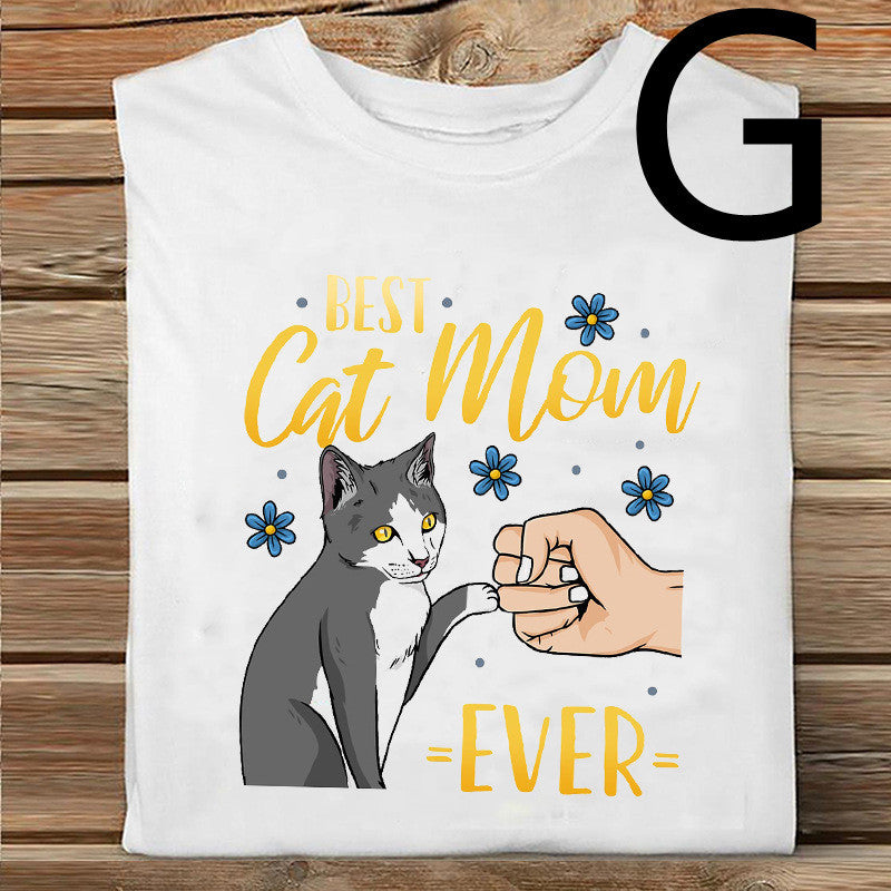 Women's Printed Casual Loose Round Neck T-shirt
