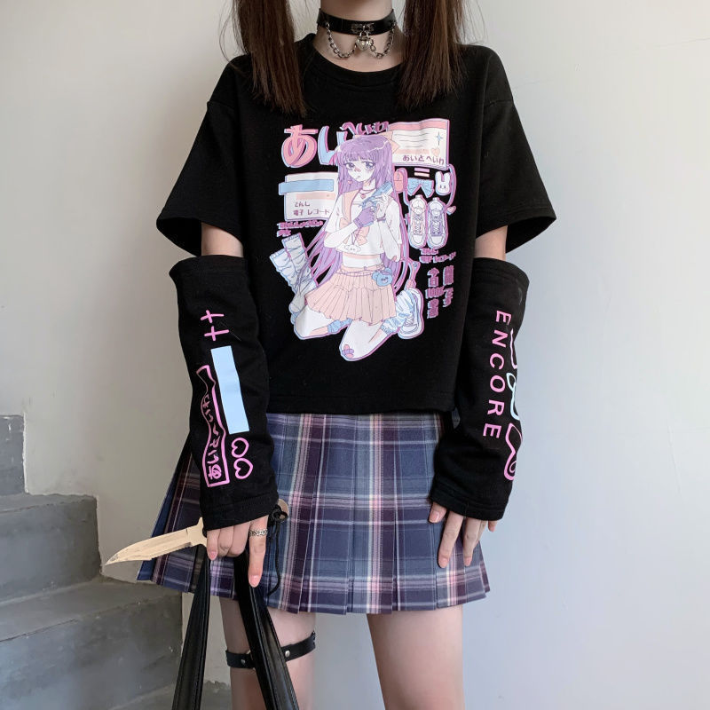 Women's Short-sleeved T-shirt With Two Sleeves