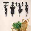 African Women Silhouette Metal Wall Art Decor - Women, Homeowners, Interior Decor Enthusiasts - Metal - Suitable for Home Decor, Living Room, Kitchen