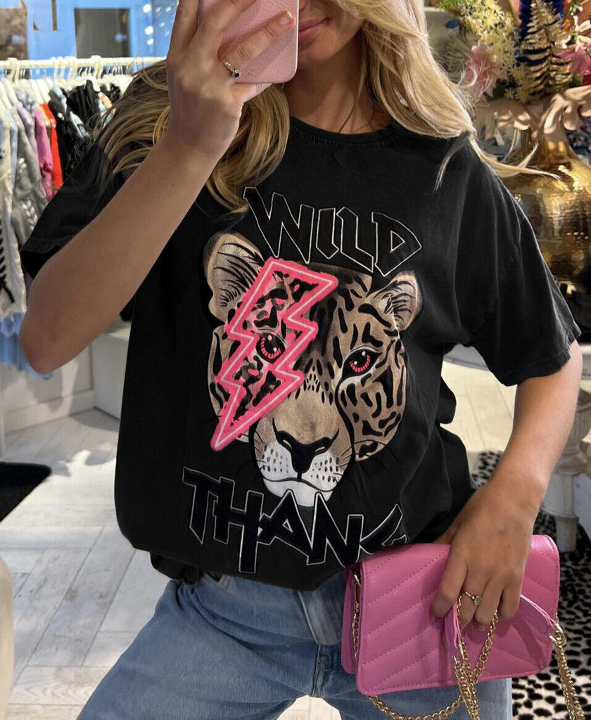 European And American Fashion Round Neck Short Sleeves T-shirt