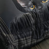 3pcs Black Cat Comforter Set, Kawaii Bedding Set, Cute Comforter Set For, Bedding Set, Black Cat Bedding Set, Black Cat Room Decor (1*Comforter + 2*Pillowcase, Without Core)