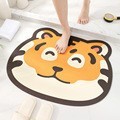 Floor Mats For The Year Of The Tiger Bathroom Absorbent Foot Pads Quick-drying