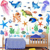 85pcs Glow in the Dark Ocean Fish Wall Decals - Durable Waterproof Peel & Stick Stickers with Mesmerizing Glow Effect - Suitable for Rooms, Bathrooms, and More!