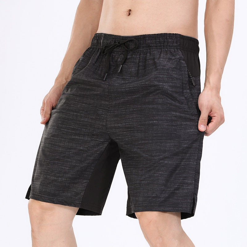 Summer Men's Gyms Shorts Bodybuilding Clothing Men Fitness Zipper Pathwork Workout Cotton Shorts
