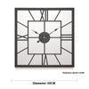 Creative Simple Square Iron Clock Living Room Mute Decoration