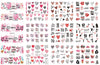 Nail Art Large Watermark Stickers Beach Tropical Rainforest Love Abstract Stickers Wholesale BN1957-2376