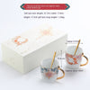 White Porcelain Water Cup Creative Sun Moon Couple's Cups