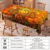 Autumn Harvest Pumpkin Tablecloth - Stain Glass Style, Waterproof & Wrinkle-Free, Perfect for Fall Decor, Theme Parties & Home Decoration, Indoor/Outdoor Use, for Autumn