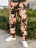 Men'S Fashion Skinny Jeans, Cotton Blend Stretch Twill, Regular Length, with Full Print and Embroidery, Dual Front Pockets, Back Zipper Pockets, Chain Hem, for All-Season Wear