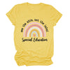 Rainbow Love Round Neck Short Sleeve T-Shirt