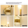 Copper Wall Lamp Bedroom Bedside Lamp Simple Copper Lamp