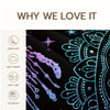 3pcs Sun Moon Butterfly Mandala Print Comforter Set (1 Comforter + 2 Pillowcase Without Pillow Insert) For All Seasons, Microfiber Rainbow Gradient Bedding Set For Bedrooms Decoration