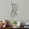 Indoor Face Line Art Decorative Metal Ornaments