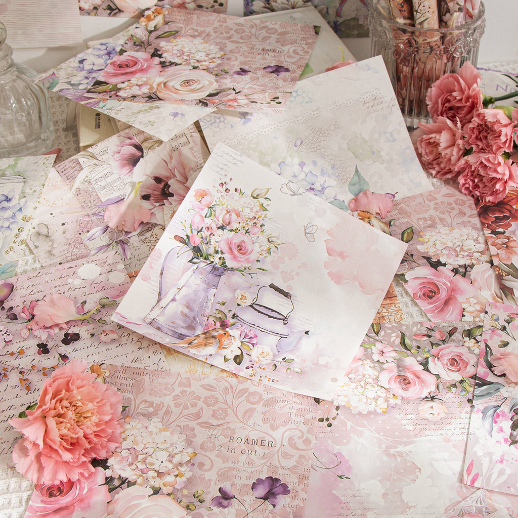 Romantic Flower Sea Series Flower Theme Journal Decoration