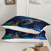 Sea Turtle Comforter, Ocean Theme Bedding Set, 3Pcs Modern Fashion Polyester Quilt