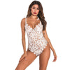 Ladies Lace Lace Back Zip Bottom Bodysuit
