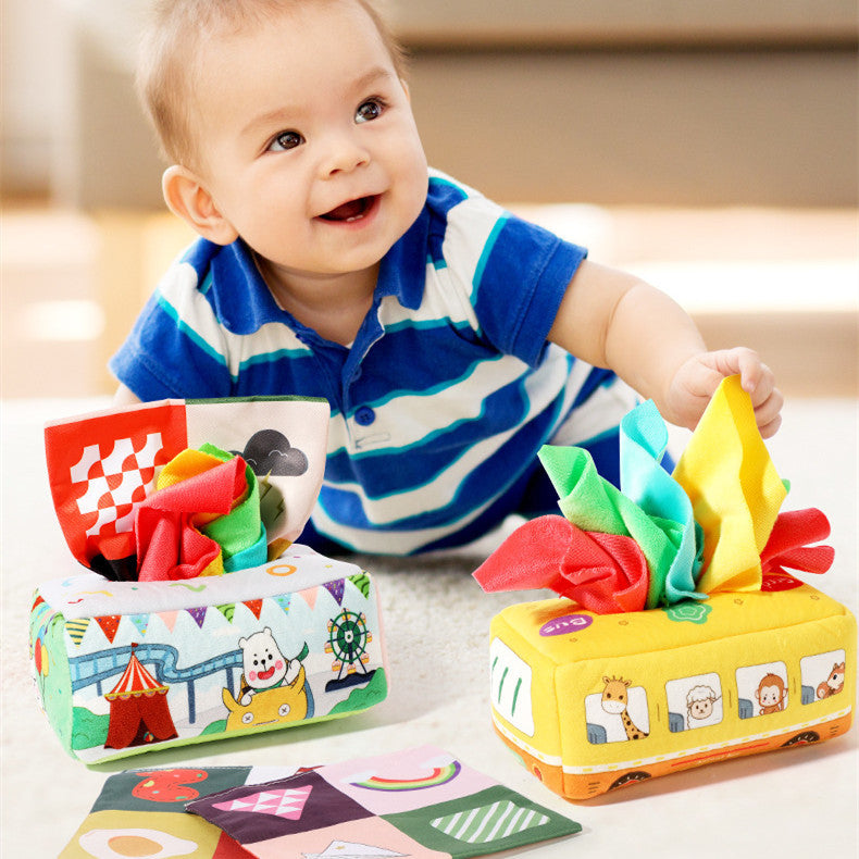 Paper Toy Baby Educational Early Education Tissue Box Toy