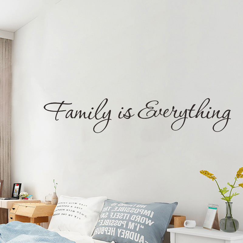 Family Is Everything English Motto Wall Stickers Family Removable Wall Stickers FX1077