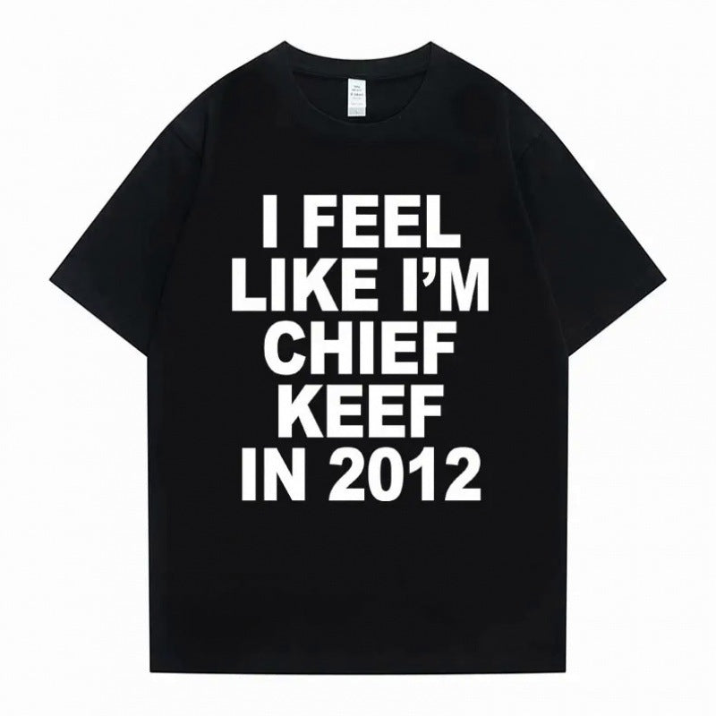 Men's Printed Cotton Short-sleeved T-shirt