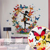 A set of two 11.81*35.43inch*2pcs creative butterfly wall stickers for bedroom living room background wall home decoration stickers self-adhesive MS2540-KN