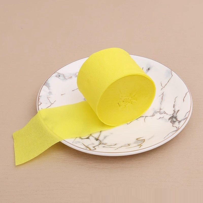 Colored Creped Paper Latte Art Ribbon Birthday Party Wedding Kindergarten Background Wall Decorations Arrangement