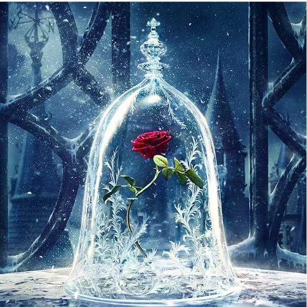 Enchanted Rose 5D Diamond Painting Kit
