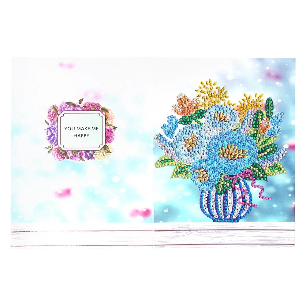 Flower Greeting Cards 6 pcs