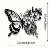 Butterfly Metal Wall Decor - Women, Homeowners, Boho-style enthusiasts, Farmhouse decor fans, Valentine's Day celebrants - Valentines-day, Classic, No Feathers, Metal, Use Without Electricity - Suitable for Bedroom, Living Room, Farmhouse