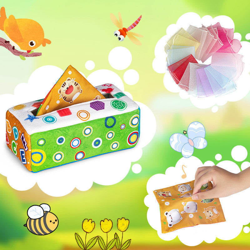 Baby Tear-proof Tissue Box Paper Extraction Toys